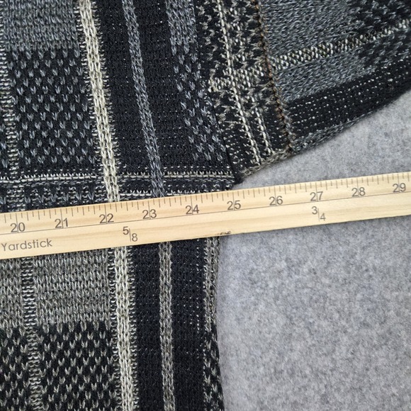 Vintage Geoffrey Beene Sweater Mens XL Gray Multicolor Color Block Grandpa - Picture 9 of 12